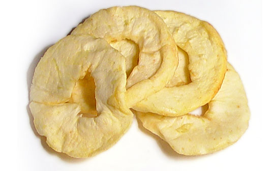 Сушеные яблоки (яблочные чипсы)